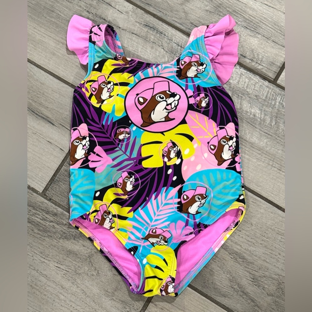 EUC Buc-ees Tropical Toddler Swim Suit | 3T